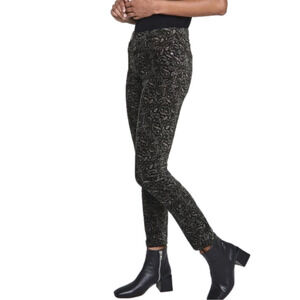 Adriano Goldschmied Stevie paisley print velvet ankle pant